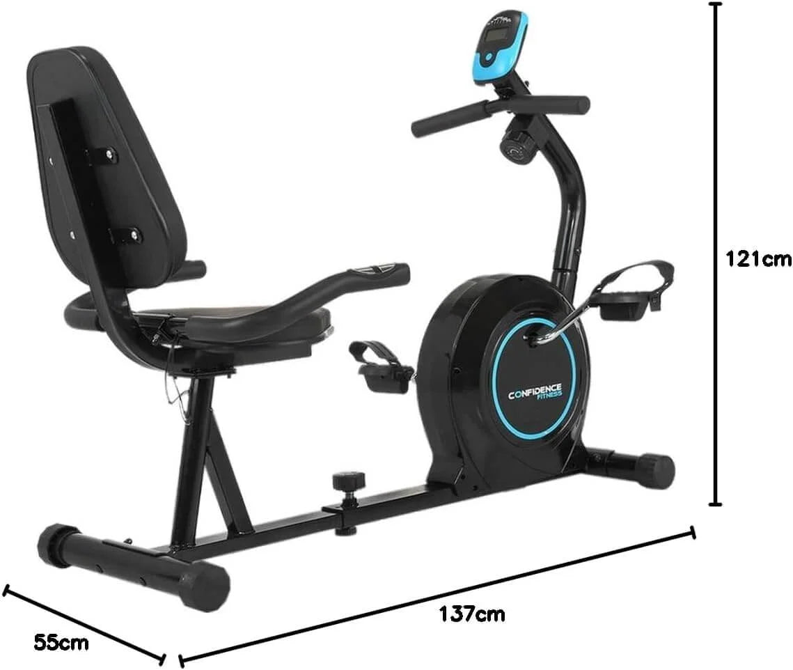 Smart Fitness Magnetic Recumbent Bike