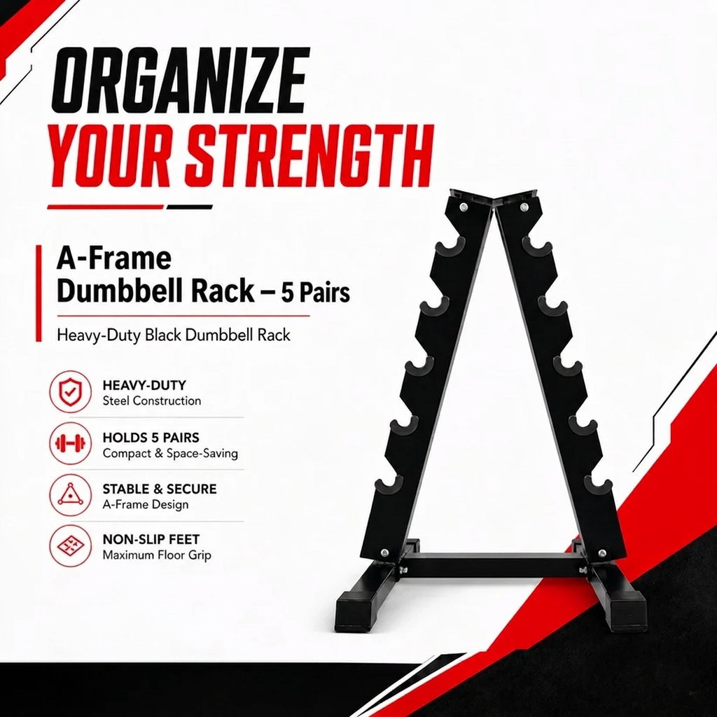 A-Frame Dumbbell Rack