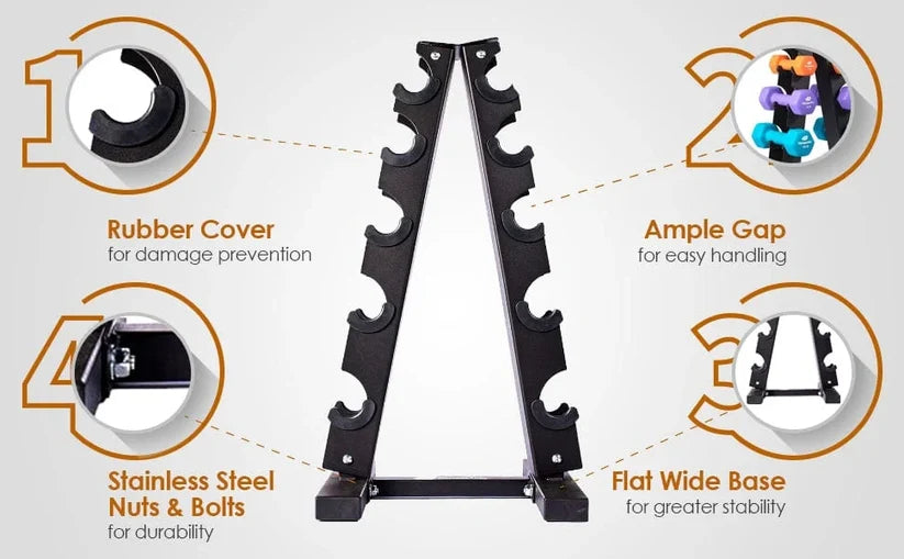 A-Frame Dumbbell Rack