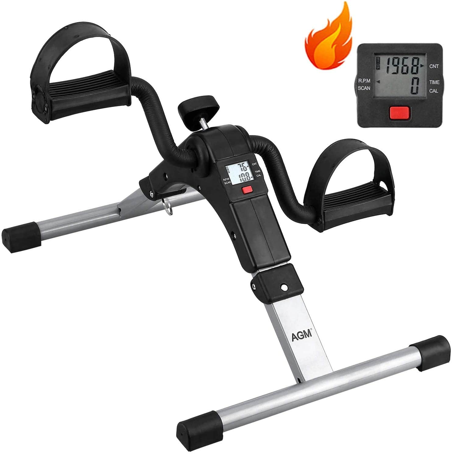 Foldable Mini Exercise Cycle with Digital Meter