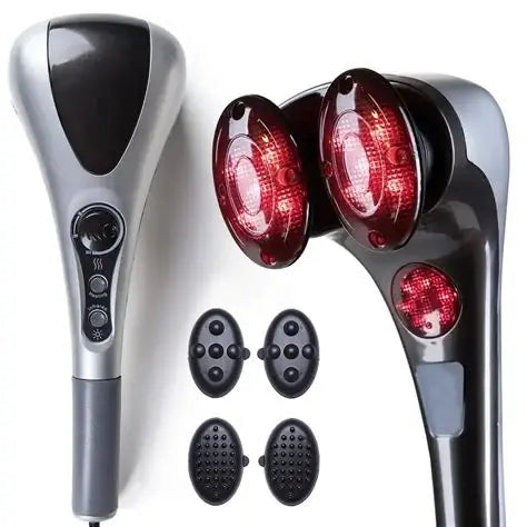 Double Head Infrared-Heat Body Massager - Adjustable Heating Vibration