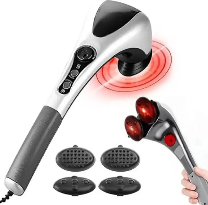 Double Head Infrared-Heat Body Massager - Adjustable Heating Vibration