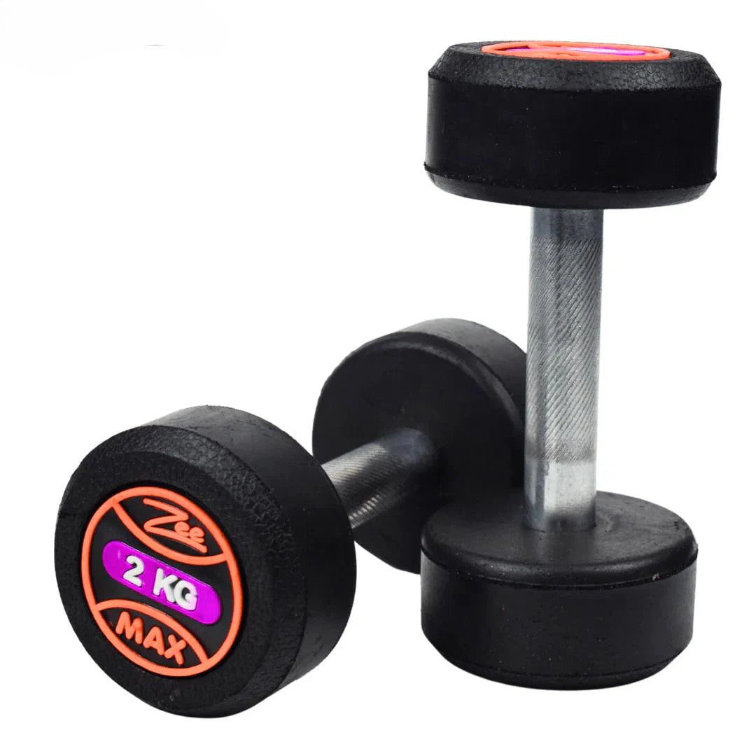 Zeemax Rubber Coated Dumbbells Pair