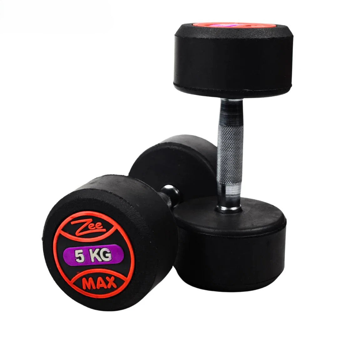 Zeemax Rubber Coated Dumbbells Pair