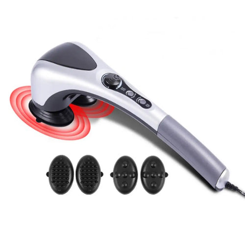 Double Head Infrared-Heat Body Massager - Adjustable Heating Vibration